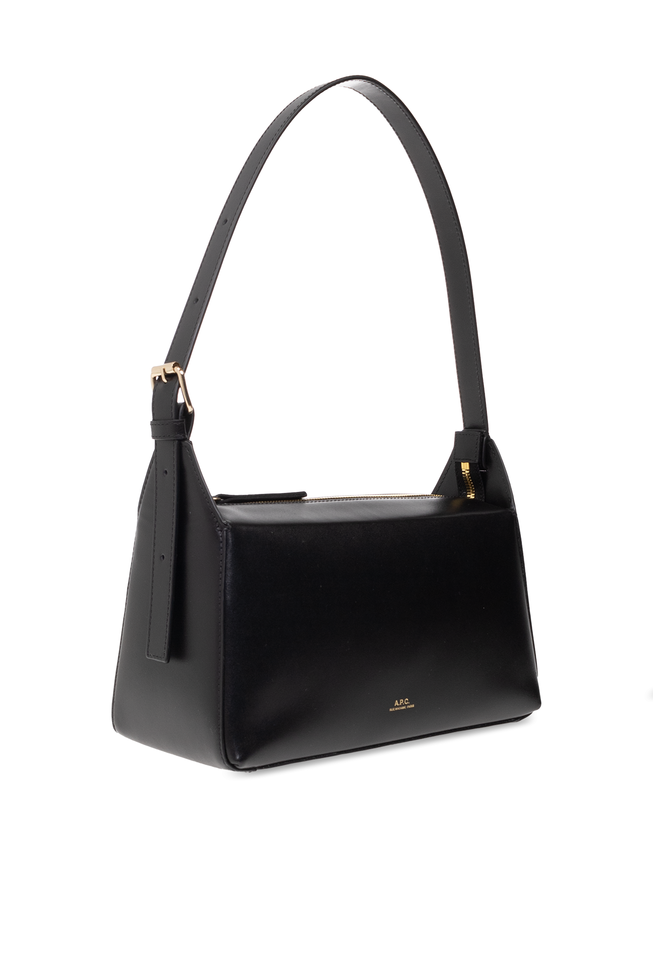 Black 'Virginie Baguette' shoulder bag A.P.C. - Logo Zipper